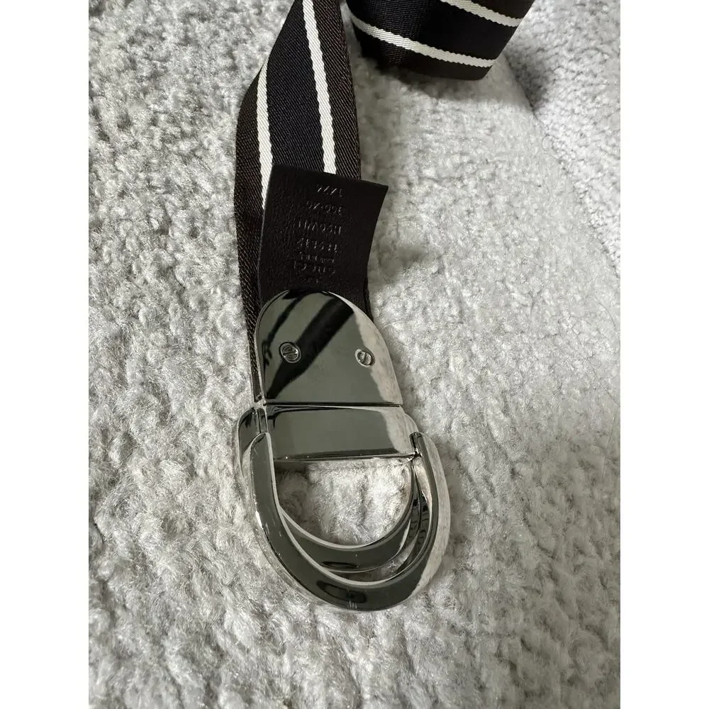 AUTHENTIC GUCCI D RING SIGNATURE CANVAS BELT 189812 H90WN GG SZ 100 40 (USA 34)